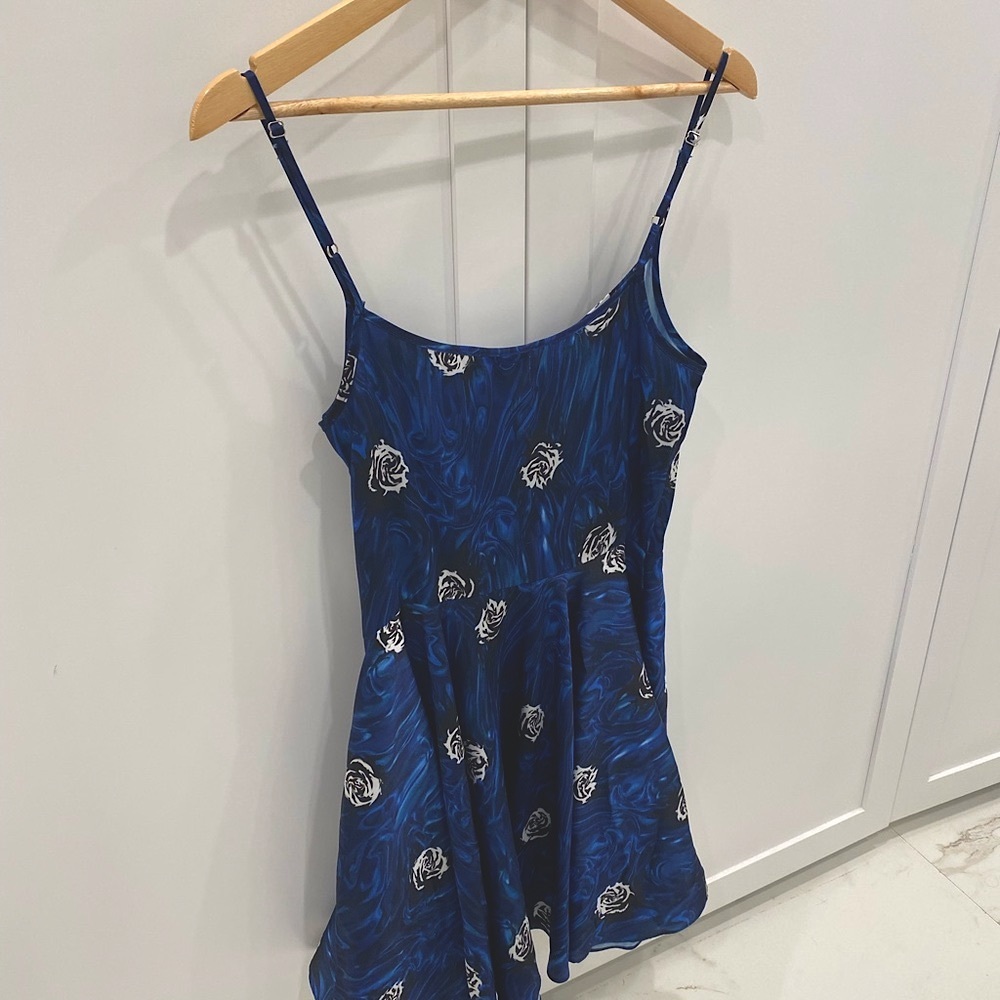 Opening Ceremony Blue Floral Strappy Dress